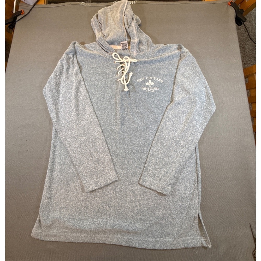 Liquid Energy Apparel New Orleans Hoodie 2XL Blue French Quarter Graphic 1731